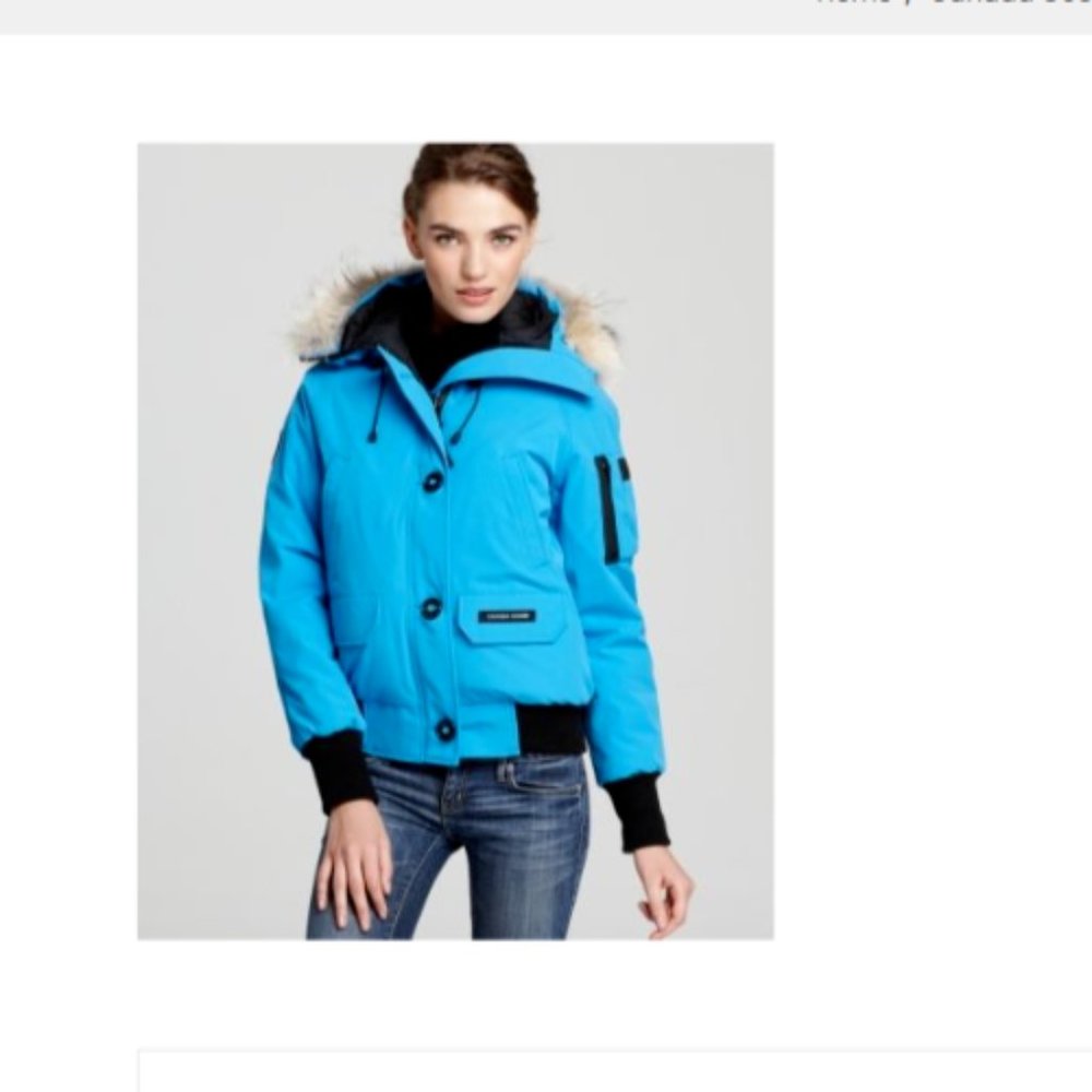Canada Goose women's Chilliwack Bomber Topez Blue Size XS
